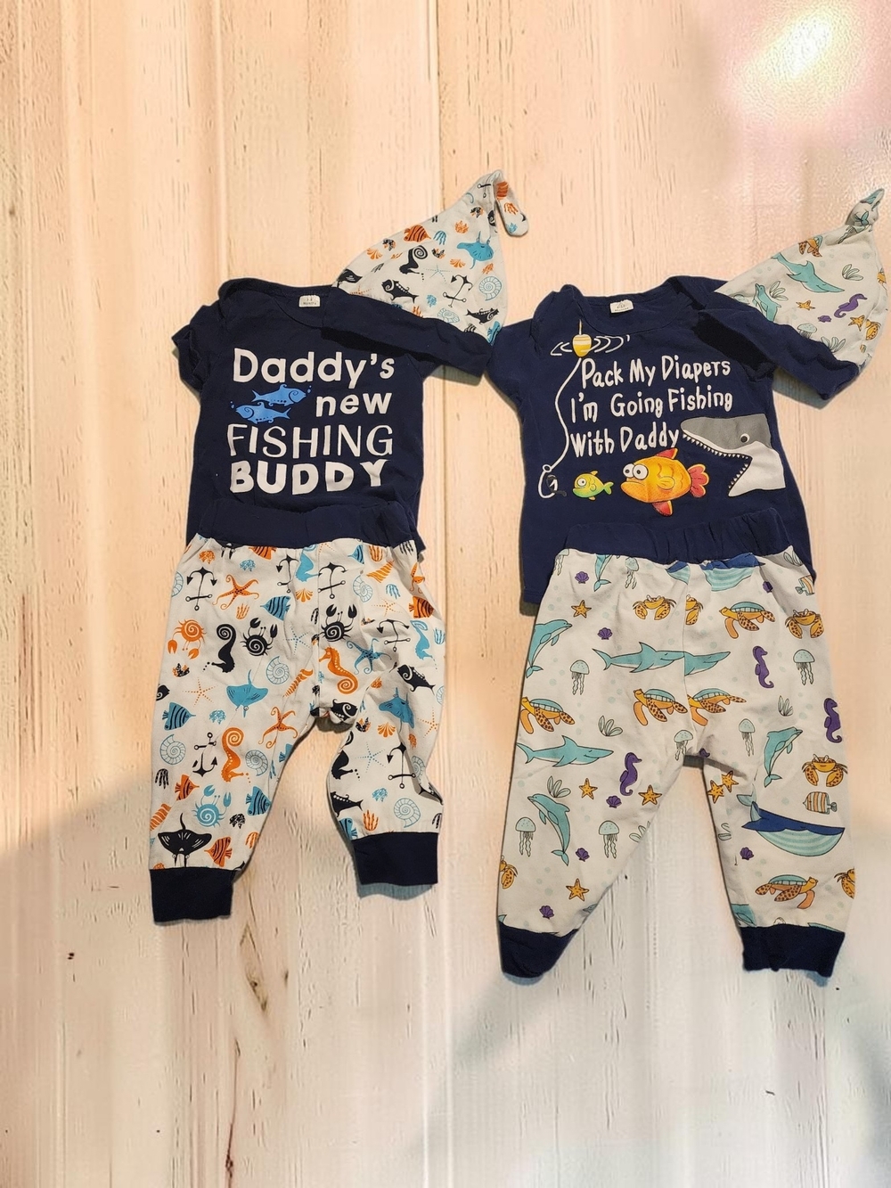 "Daddy's Fishing Buddy" 3-Piece Sets Bundle — 2 Sizes Included